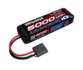 Traxxas 5000mAh 2S 7.4V 25C LiPo iD Connector Soft Case 137x24x43mm