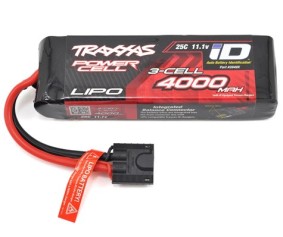Traxxas 4000mAh 3S 11.1V 25C LiPo iD Connector Soft Case 135x26x43mm