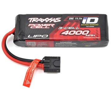 Traxxas 4000mAh 3S 11.1V 25C LiPo iD Connector Soft Case 135x26x43mm