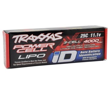 Traxxas 4000mAh 3S 11.1V 25C LiPo iD Connector Soft Case 135x26x43mm