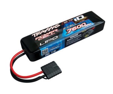 Traxxas 7600mAh 2S 7.4V 25C LiPo iD Connector Soft Case 155x27x43mm