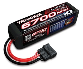 Traxxas 6700mAh 4S 14.8V 25C LiPo iD Plug Soft Case 178x50.5x45mm