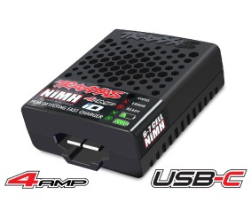 Traxxas USB-C NiMH-Only Charger, 40W (6 - 7 cell, 7.2 - 8.4 volt, NiMH) with iD