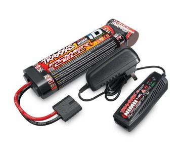 Traxxas Battery/charger completer pack (includes TRA2969 2-amp NiMH peak detecting AC charger (1), TRA2923X 3000mAh 8.4V 7-cell NiMH battery (1))
