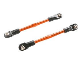 Traxxas 59mm Aluminum Turnbuckle Toe Link (Orange) (2)