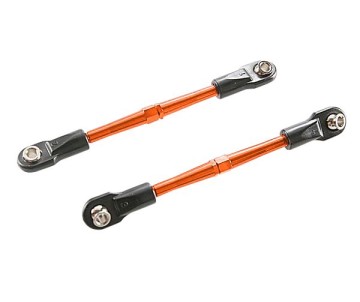 Traxxas 59mm Aluminum Turnbuckle Toe Link (Orange) (2)