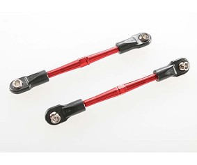 Traxxas 59mm Aluminum Turnbuckle Toe Link (Red) (2)