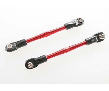 Traxxas 59mm Aluminum Turnbuckle Toe Link (Red) (2)
