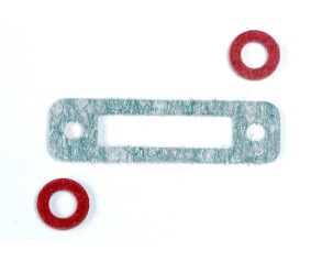 Traxxas Exhaust Header Gasket (1)/ Gaskets, Pressure Fitting (2) (For Side Exhaust Engines Only)