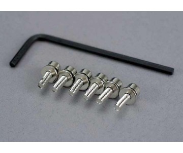 Traxxas Screws, 3x10mm Caphead machine w/ hex wrench