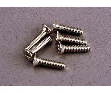 Traxxas Screws, 2x8mm Countersunk Machine (6)