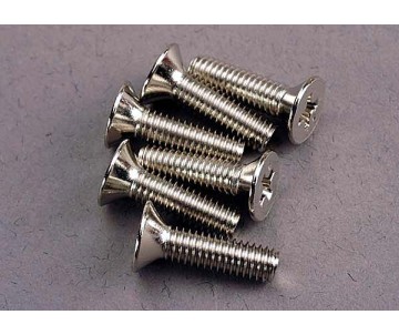 Traxxas Screws, 4x15mm Countersunk Machine (6)