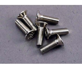 Traxxas 3x10mm Flat Head Machine Screw (6)