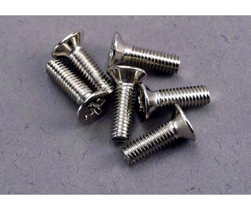 Traxxas 3x10mm Flat Head Machine Screw (6)