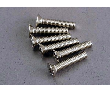 Traxxas 3x15mm Flat Head Machine Screw (6)