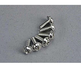 Traxxas Motor Screws (3x8mm Washerhead Machine) (6)