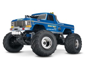 Traxxas Bigfoot No. 1 The Original Monster Truck with LED Lights, 1/10 Scale 2WD Monster Truck, XL-5 brushed ESC, Titan 12t Motor, 7 Cell NiHM battery and 4A DC Charger