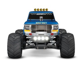 Traxxas Bigfoot No. 1 The Original Monster Truck with LED Lights, 1/10 Scale 2WD Monster Truck, XL-5 brushed ESC, Titan 12t Motor, 7 Cell NiHM battery and 4A DC Charger
