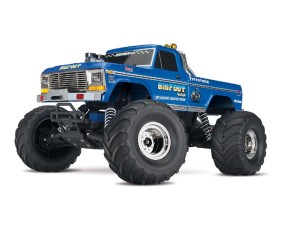 Traxxas Bigfoot No.1 1/10 Officially Licensed Replica Monster Truck RTR with TQ 2.4GHz Radio System and XL-5 ESC (Fwd/Rev) Includes 7-Cell NiMH 3000mAh Traxxas Battery and 4-amp USB-C Charger w/ iD
