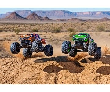 Traxxas Stampede 1/10 Monster Truck RTR Extreme Heavy Duty with TQ 2.4GHz Radio System and XL-5 ESC (Fwd/Rev) Includes 7-Cell NiMH 3000mAh Traxxas Battery and 4-amp USB-C Charger w/ iD - Green-X