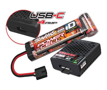 Traxxas Stampede 1/10 Monster Truck RTR Extreme Heavy Duty with TQ 2.4GHz Radio System and XL-5 ESC (Fwd/Rev) Includes 7-Cell NiMH 3000mAh Traxxas Battery and 4-amp USB-C Charger w/ iD - Orange