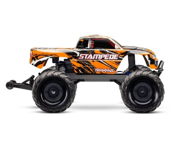 Traxxas Stampede 1/10 Monster Truck RTR Extreme Heavy Duty with TQ 2.4GHz Radio System and XL-5 ESC (Fwd/Rev) Includes 7-Cell NiMH 3000mAh Traxxas Battery and 4-amp USB-C Charger w/ iD - Orange