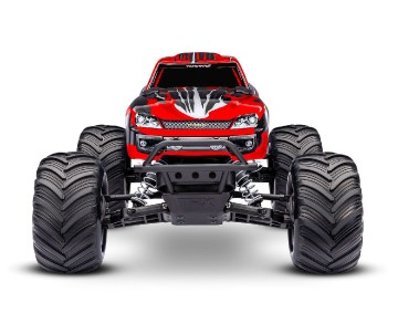 Traxxas Stampede 1/10 Monster Truck RTR Extreme Heavy Duty with TQ 2.4GHz Radio System and XL-5 ESC (Fwd/Rev) Includes 7-Cell NiMH 3000mAh Traxxas Battery and 4-amp USB-C Charger w/ iD - Red-X