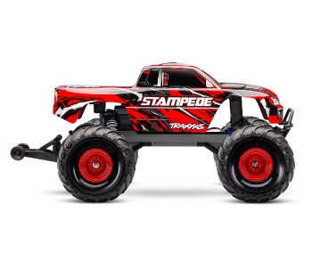 Traxxas Stampede 1/10 Monster Truck RTR Extreme Heavy Duty with TQ 2.4GHz Radio System and XL-5 ESC (Fwd/Rev) Includes 7-Cell NiMH 3000mAh Traxxas Battery and 4-amp USB-C Charger w/ iD - Red-X