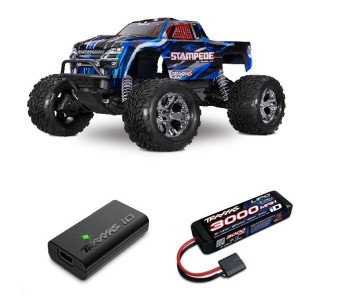 Traxxas 1/10 Stampede 2WD BL-2S HD Clipless - Blue