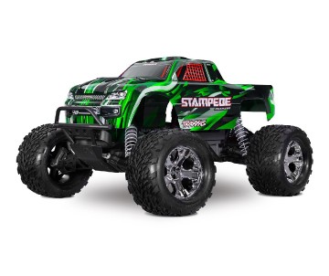 Traxxas Stampede: 1/10 Scale Monster Truck.  Ready-To-Race with TQ™ 2.4GHz radio system and BL-2s™ brushless ESC (fwd/rev).