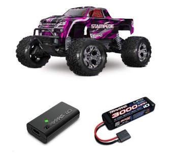 Traxxas 1/10 Stampede 2WD BL-2S HD Clipless - Pink