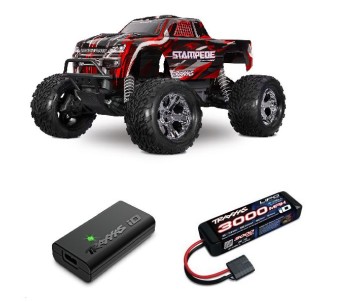 Traxxas 1/10 Stampede 2WD BL-2S HD Clipless - Red