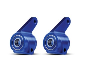 Traxxas Aluminum Steering Blocks w/Ball Bearings (Blue) (2)