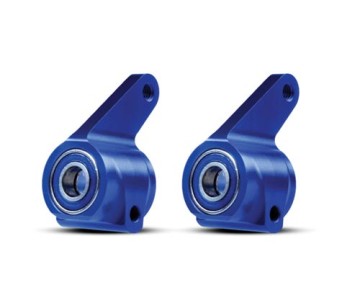 Traxxas Aluminum Steering Blocks w/Ball Bearings (Blue) (2)