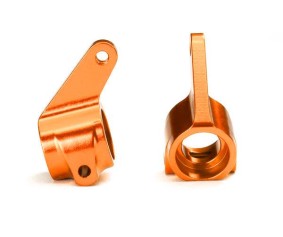 Traxxas Aluminum Steering Blocks w/Ball Bearings (Orange) (2)
