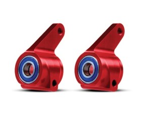 Traxxas Aluminum Steering Blocks w/Ball Bearings (Red) (2)