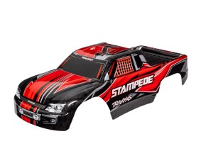 Traxxas Body, Stampede (Also Fits Stampede VXL), Red (Painted, Decals Applied)