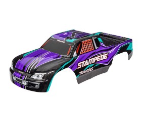 Traxxas Body, Stampede (Also Fits Stampede VXL), Purple (Painted, Decals Applied)