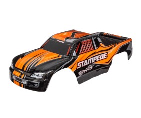 Traxxas Body, Stampede (Also Fits Stampede VXL), Orange (Painted, Decals Applied)