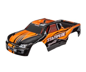 Traxxas Body, Stampede (Also Fits Stampede VXL), Orange (Painted, Decals Applied)