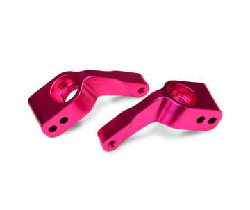 Traxxas Aluminum Stub Axle Carriers (Pink) (4) / 5x11mm ball bearings (4)