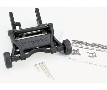 Traxxas Wheelie bar, assembled (black) (fits Slash, Stampede, Rustler, Bandit series)