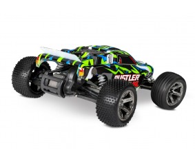 Traxxas Rustler VXL Brushless 1/10 RTR Stadium Truck - Green, Magnum Transmission, TSM, TQi, No Battery/Charger