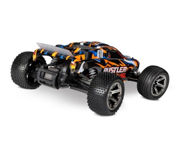 Traxxas Rustler VXL Brushless 1/10 RTR Stadium Truck - Orange, Magnum Transmission, TSM, TQi, No Battery/Charger