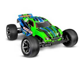 Traxxas Rustler 1/10 Stadium Truck RTR Extreme Heavy Duty with TQ 2.4GHz Radio System and XL-5 ESC (Fwd/Rev)  Includes 7-Cell NiMH 3000mAh Traxxas Battery and 4-amp USB-C Charger w/ iD - Green