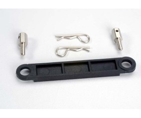 Traxxas Battery Hold Down Plate (Black)(2 Body Clips)