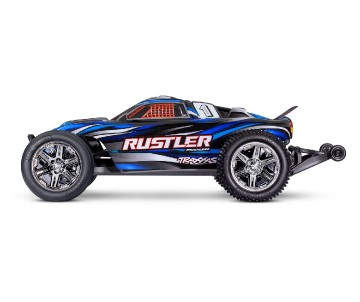 Traxxas 1/10 Rustler 2WD BL-2S Clipless - Blue
