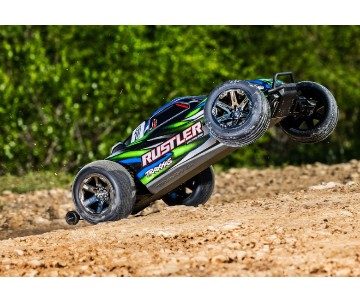 Traxxas 1/10 Rustler 2WD BL-2S Clipless - Green