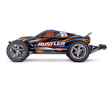 Traxxas 1/10 Rustler 2WD BL-2S Clipless - Orange