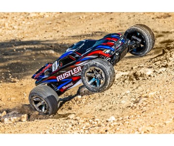 Traxxas 1/10 Rustler 2WD BL-2S Clipless - Red